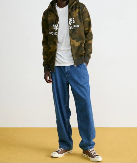 Bluza Alpha Industries Basic Zip Hoody Camo178325C