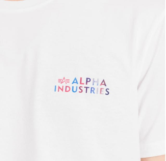 Holograficzny T-shirt z małym logo 146514