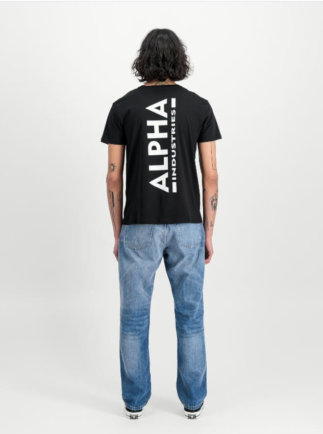 Nadruk na plecach T-shirt Alpha Industries 128507