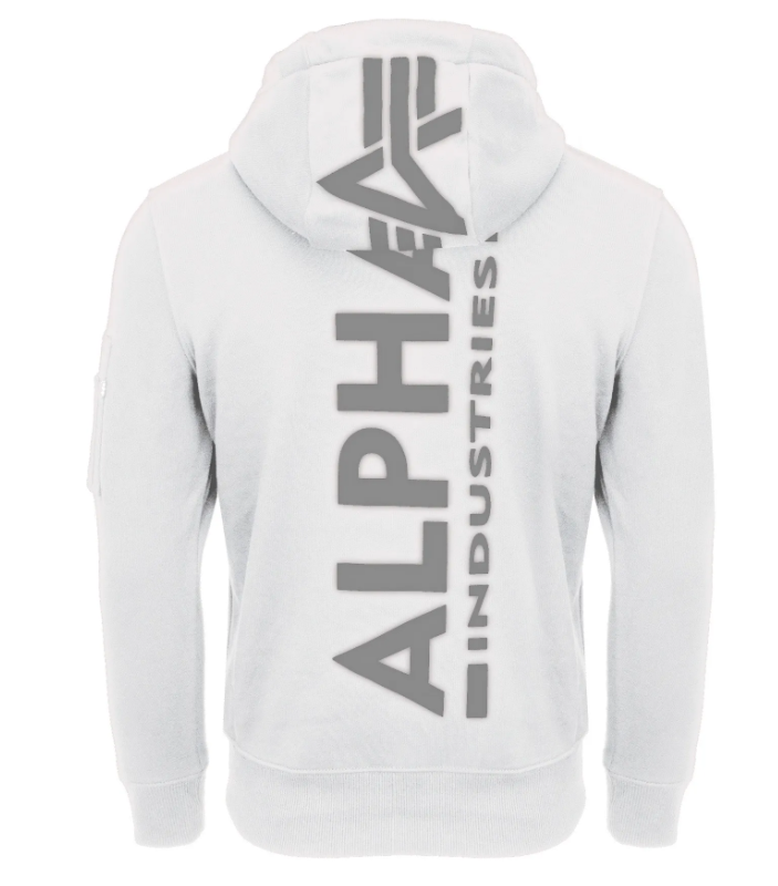 Bluza z Kapturem z Nadrukiem na Plecach Tęczowe Odblaski Alpha Industries 178318RR
