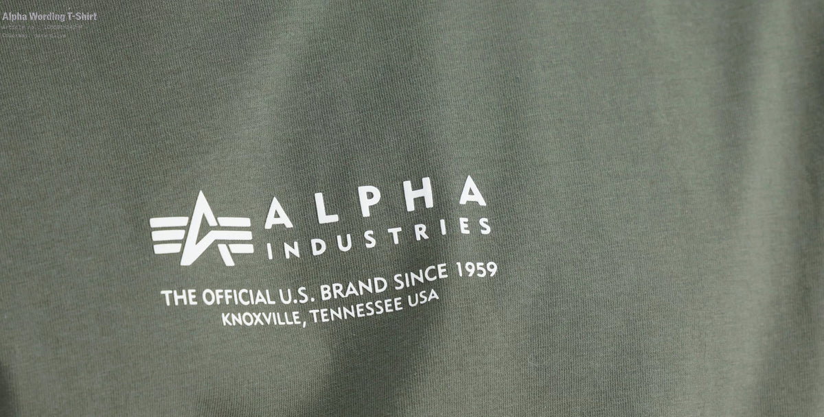 ALPHA WORDING T-SHIRT 108501