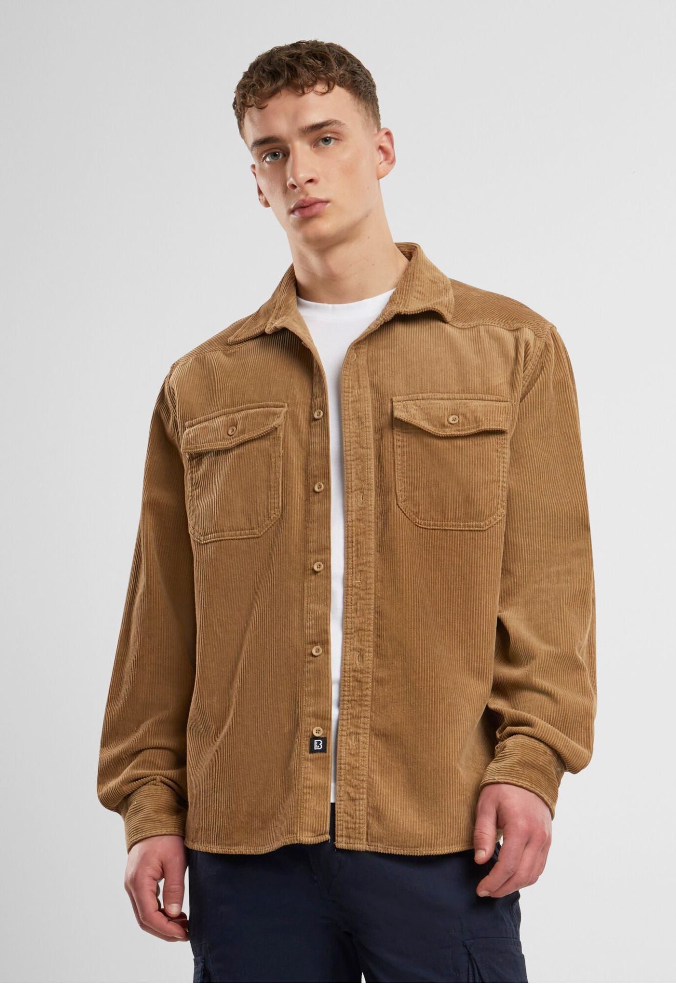 Koszula sztruksowa klasyczna Długi rękaw XL/2XL