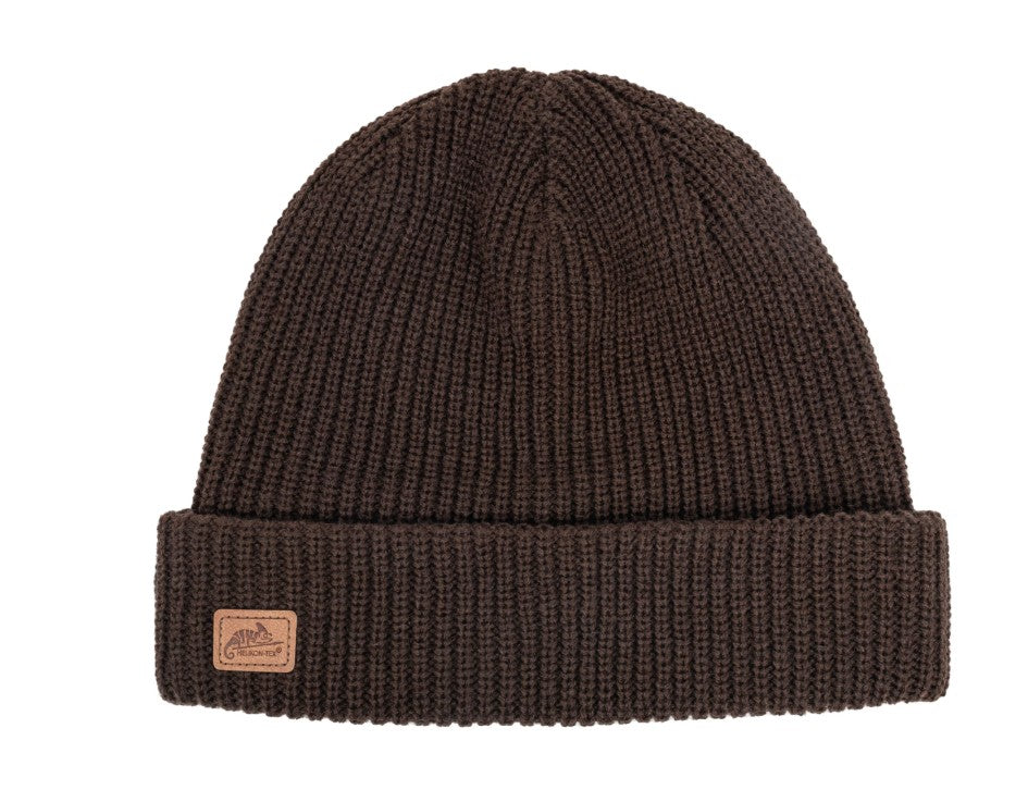 Czapka Helikon Merino Wanderer - Earth Brown / czarny / zielony