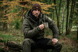 Czapka Helikon Merino Wanderer - Earth Brown / czarny / zielony