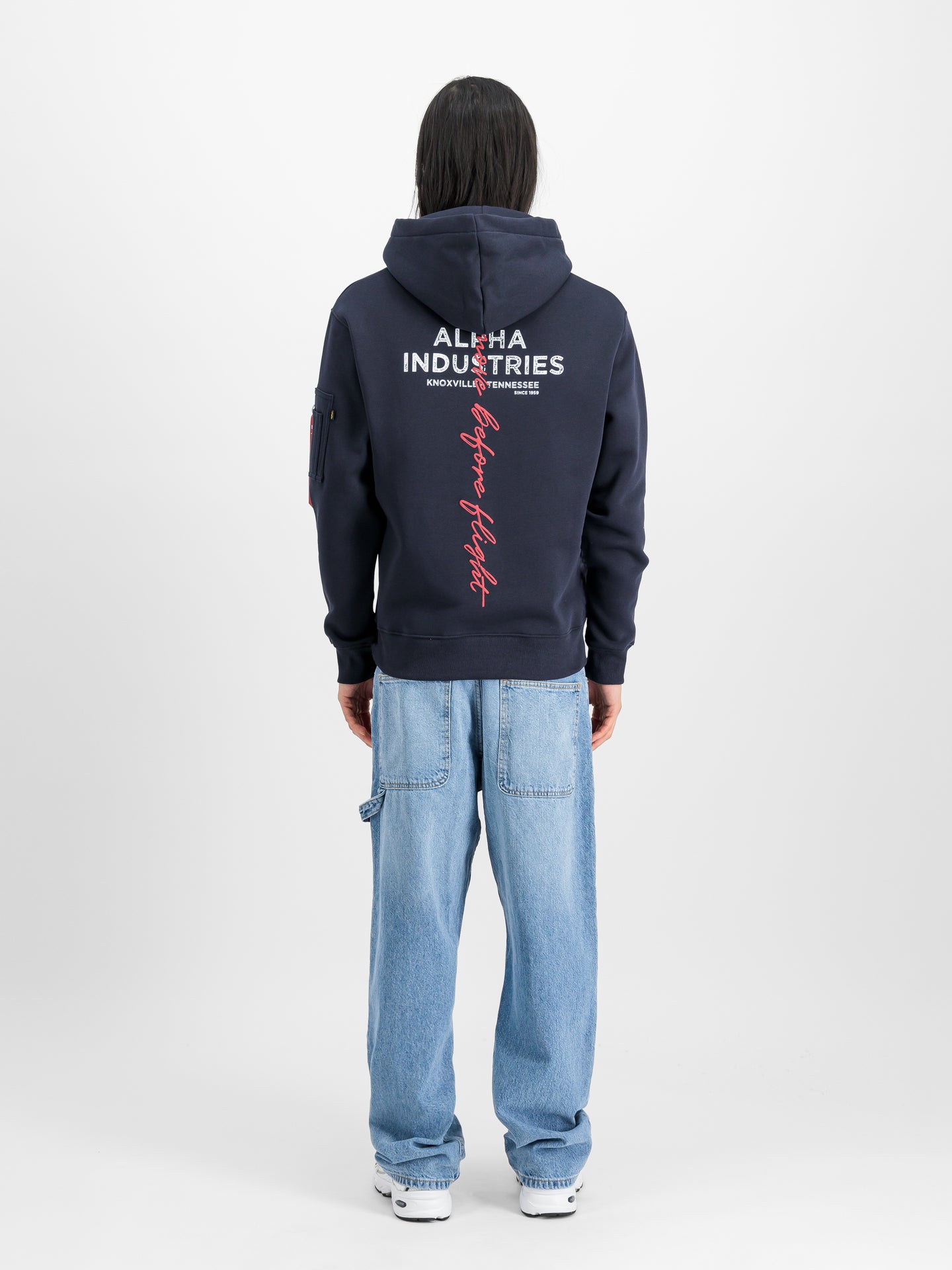 Signature Backprint Hoodie Bluza Alpha Industries 148341