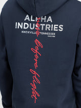 Signature Backprint Hoodie Bluza Alpha Industries 148341