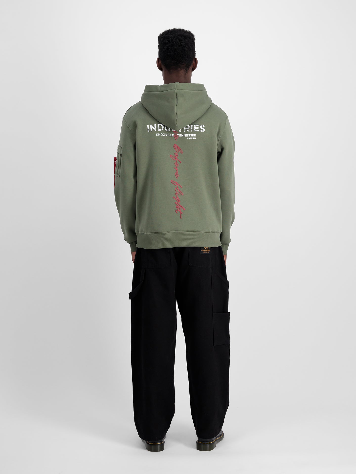 Signature Backprint Hoodie Bluza Alpha Industries 148341