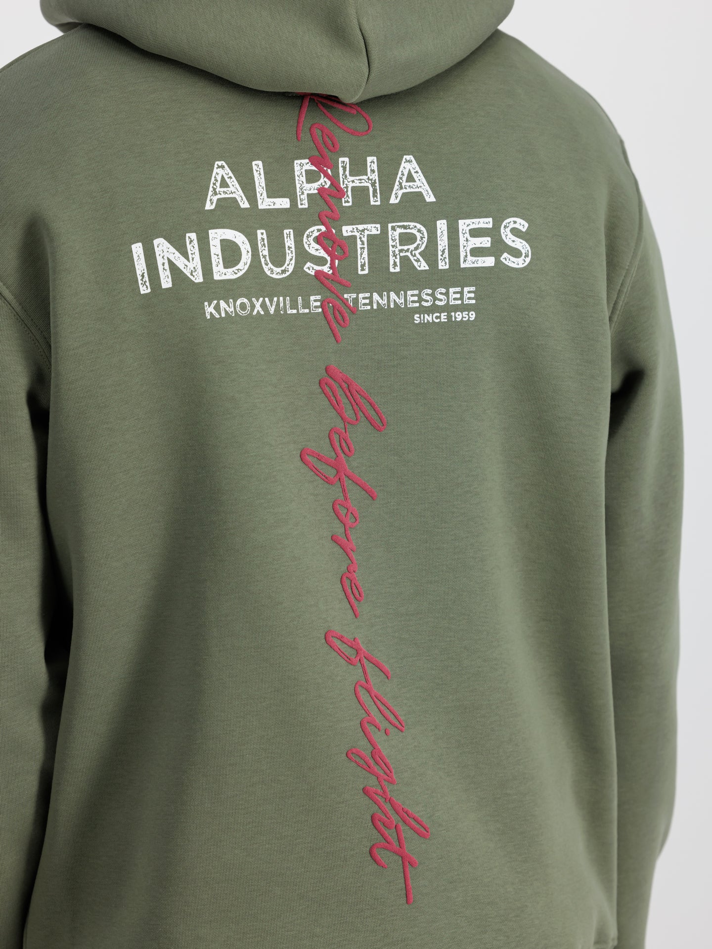 Signature Backprint Hoodie Bluza Alpha Industries 148341