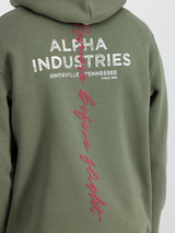 Signature Backprint Hoodie Bluza Alpha Industries 148341