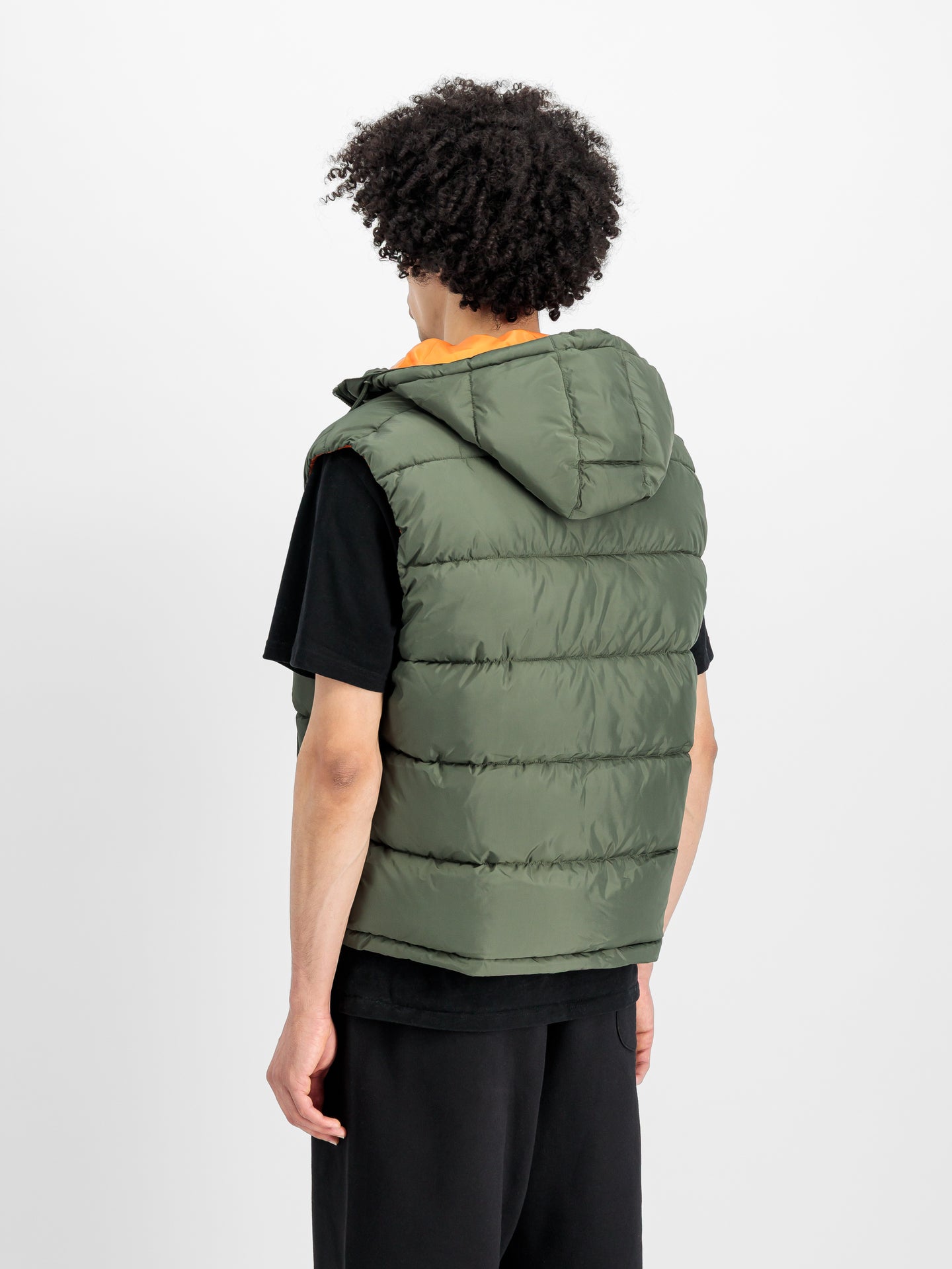 Bezrękawnik z Kapturem Alpha Hooded Faux Down Puffer Vest 118110