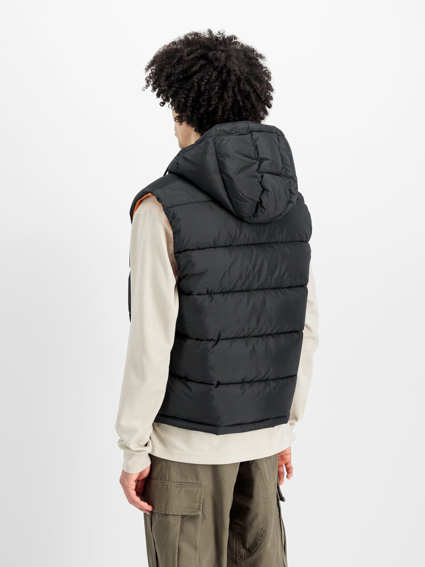 Bezrękawnik z Kapturem Alpha Hooded Faux Down Puffer Vest 118110