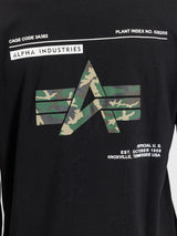 Koszulka Camo Label Nadruk na plecach Alpha Industries 258504