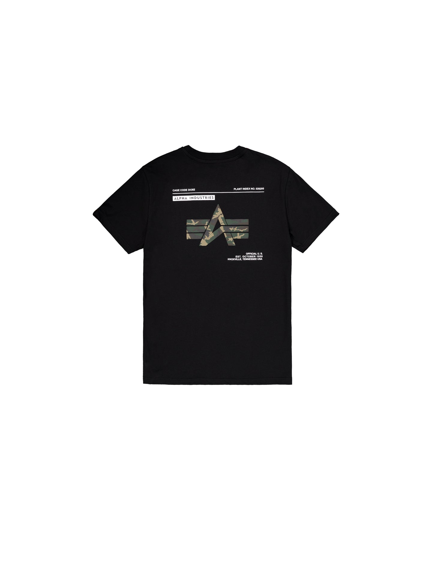 Koszulka Camo Label Nadruk na plecach Alpha Industries 258504