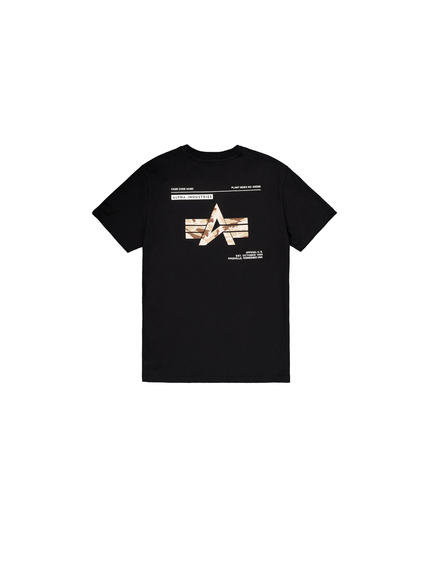 Koszulka Camo Label Nadruk na plecach Alpha Industries 258504