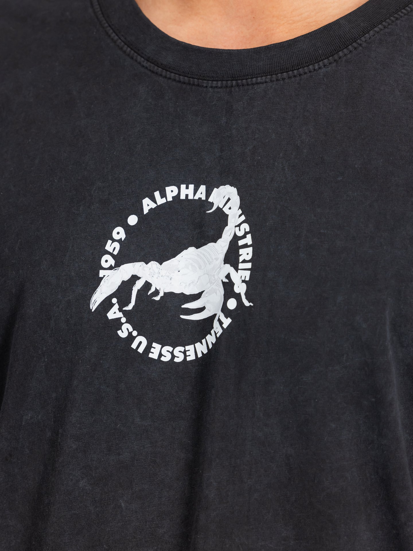 Koszulka Alpha Industries US Scorpion z nadrukiem na plecach 266510