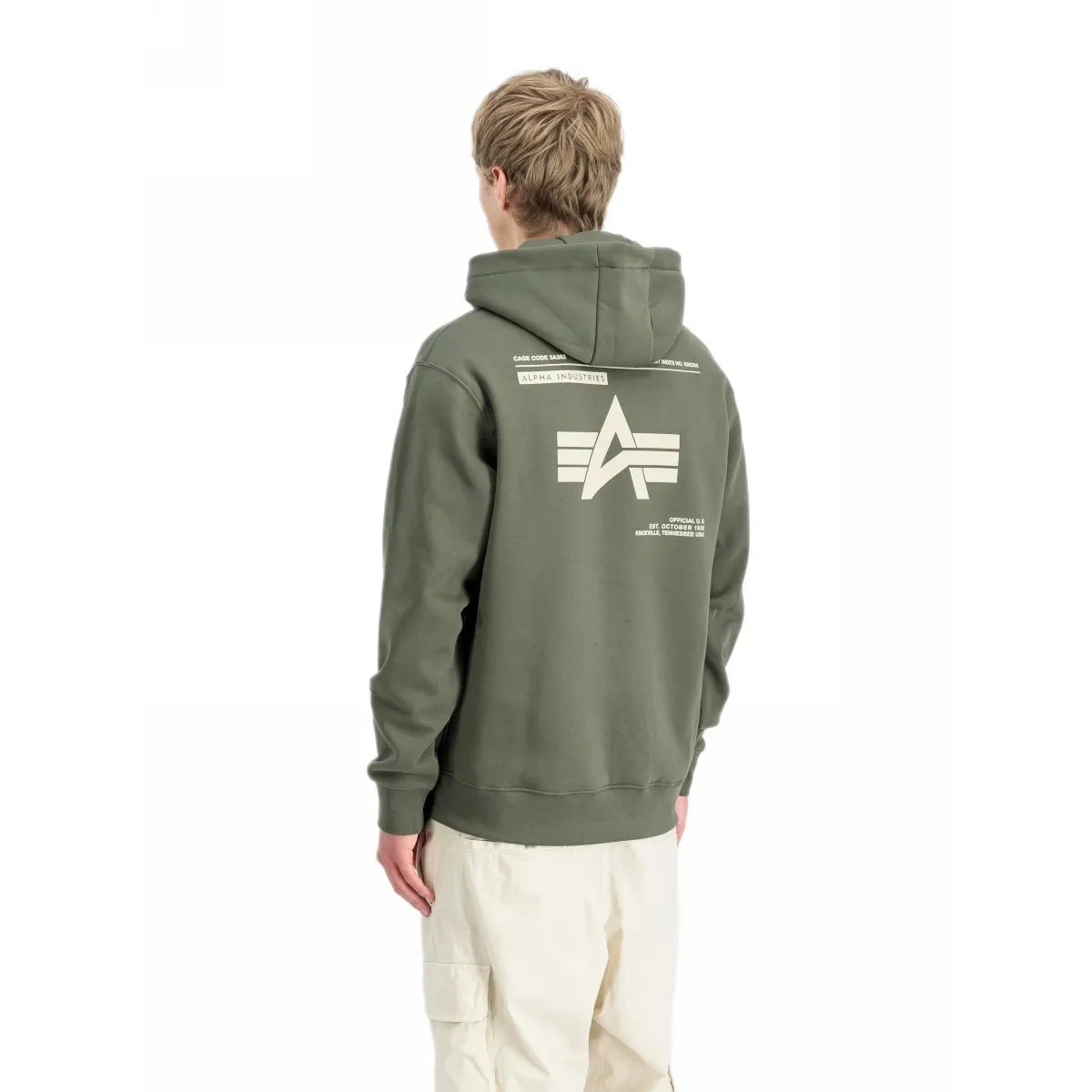 Bluza z kapturem Alpha Industries Label Backprint Hoodie 258333