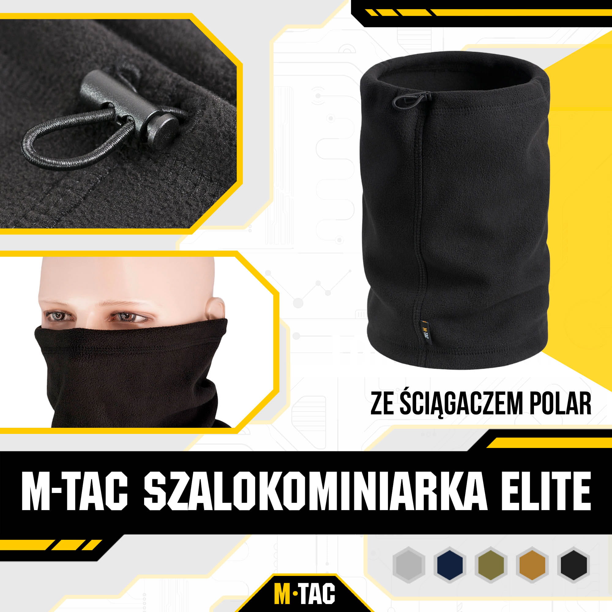 M-Tac Szalik komin Elite ze ściągaczem polar (270g/m2)