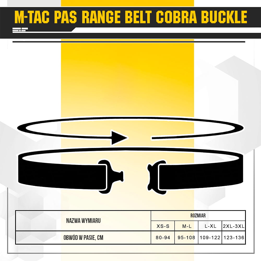 M-Tac Pas Range Belt Klamra Cobra