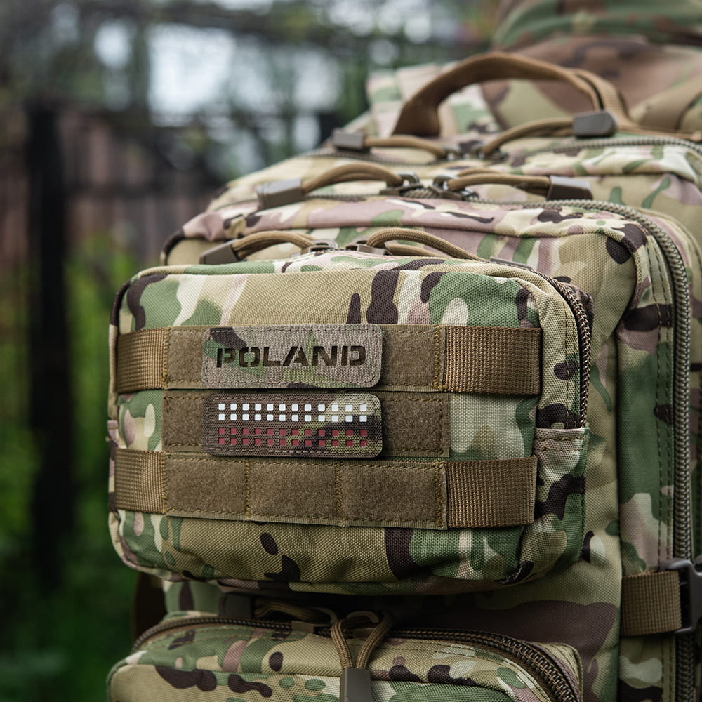 M-Tac naszywka Poland (na wylot) 25x80 Laser Cut