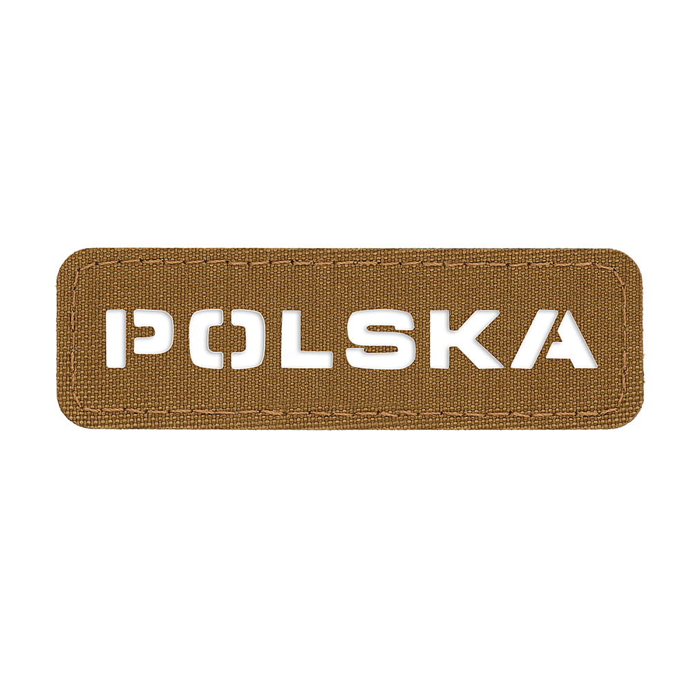 M-Tac Poland patch (cut-through) 25x80 Laser Cut