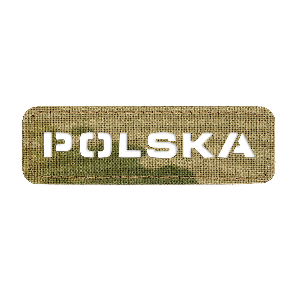 M-Tac Poland patch (cut-through) 25x80 Laser Cut