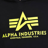 Basic Hoody Neon Print Alpha Industries L/XL/2XL Bluza Odblaskowa 178312NP