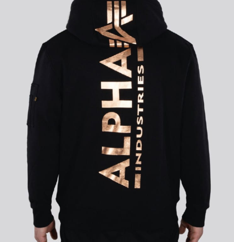 Back Print Hoody Foil Print Alpha Industries L/XL/2XL Bluza Męska 178318FP