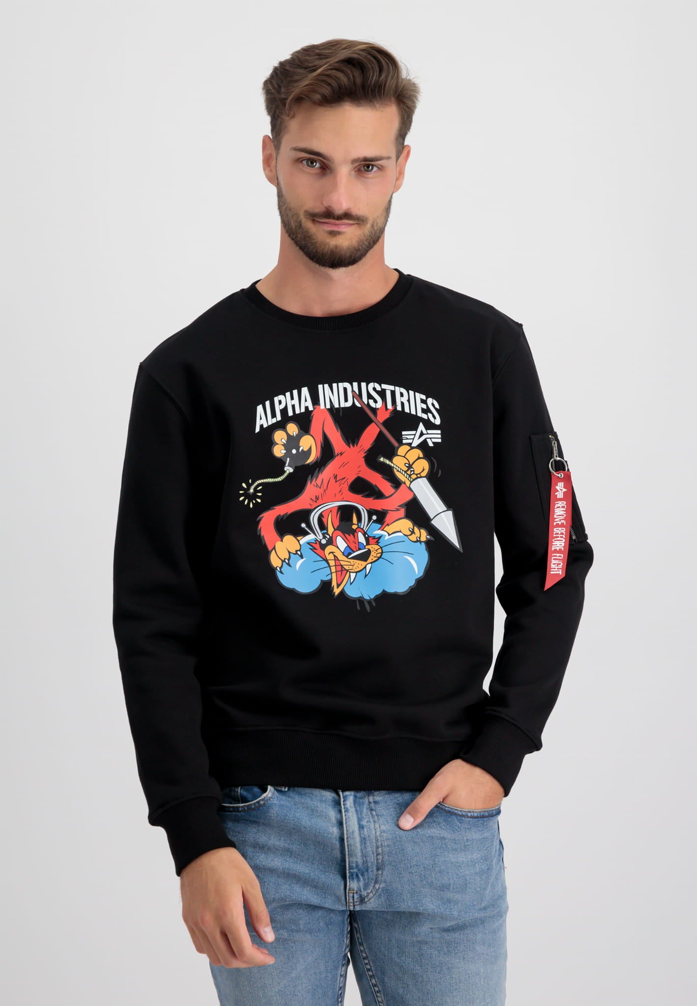 Fighter Squadron Sweter Alpha Industries L/XL/2XL Bluza Męska 108304