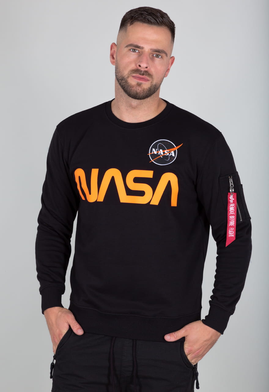 NASA Reflective Sweater Alpha Industries L/XL/XXL Bluza Odblaskowa 178309