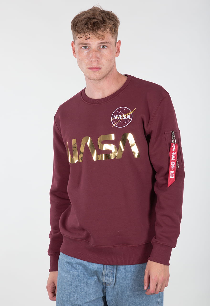 NASA Reflective Sweater Alpha Industries L/XL/XXL Bluza Odblaskowa 178309