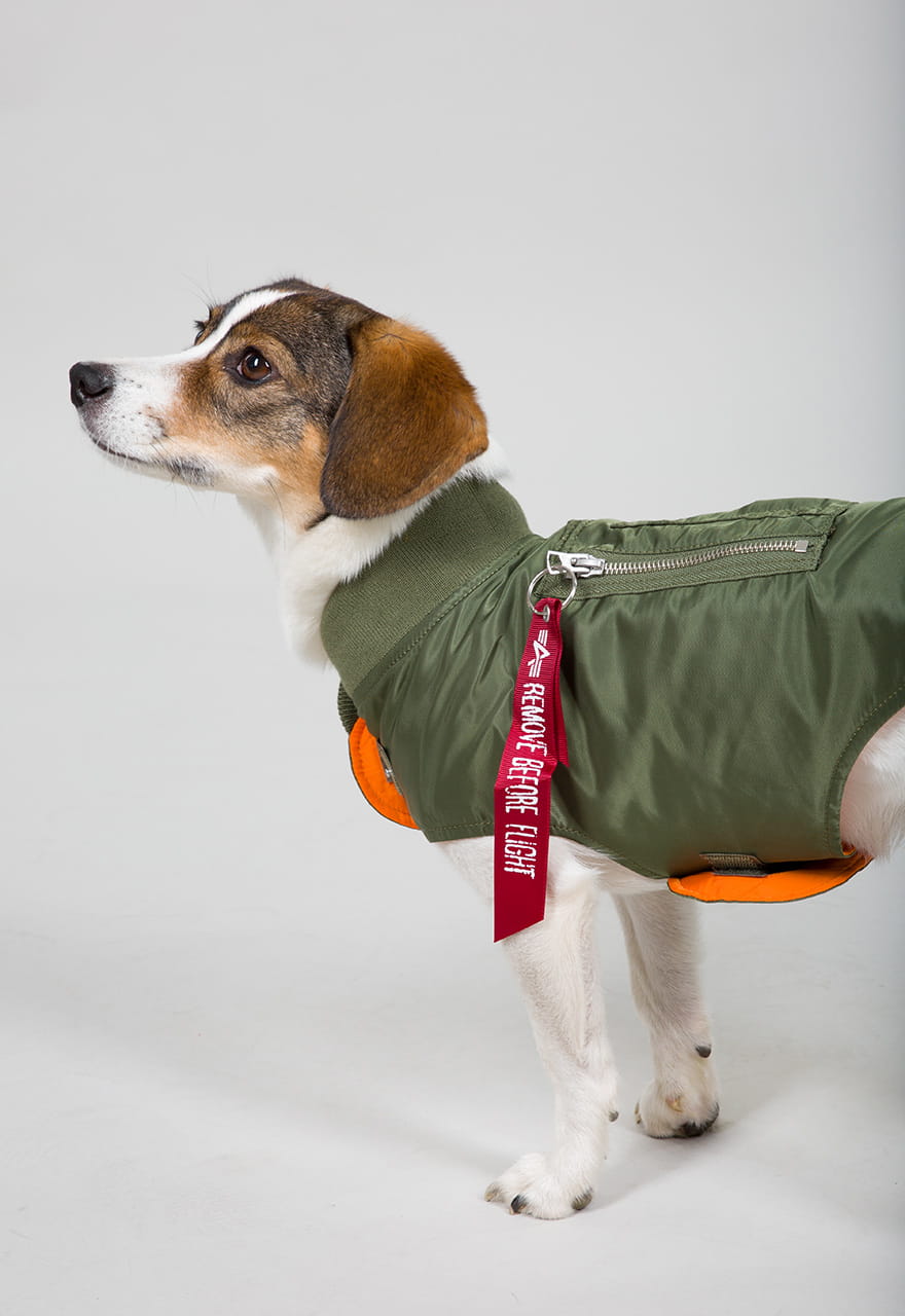 Dog MA-1 Nylon Flight Jacket Alpha Industries S/M Kurtka dla Pieska 163901