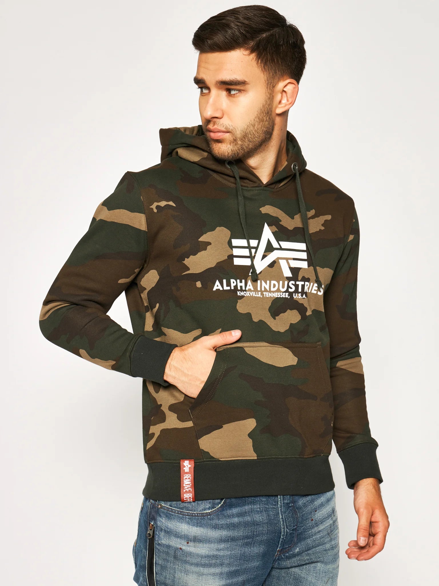 Basic Hoody Camo Alpha Industries Bluza Męska 178312C