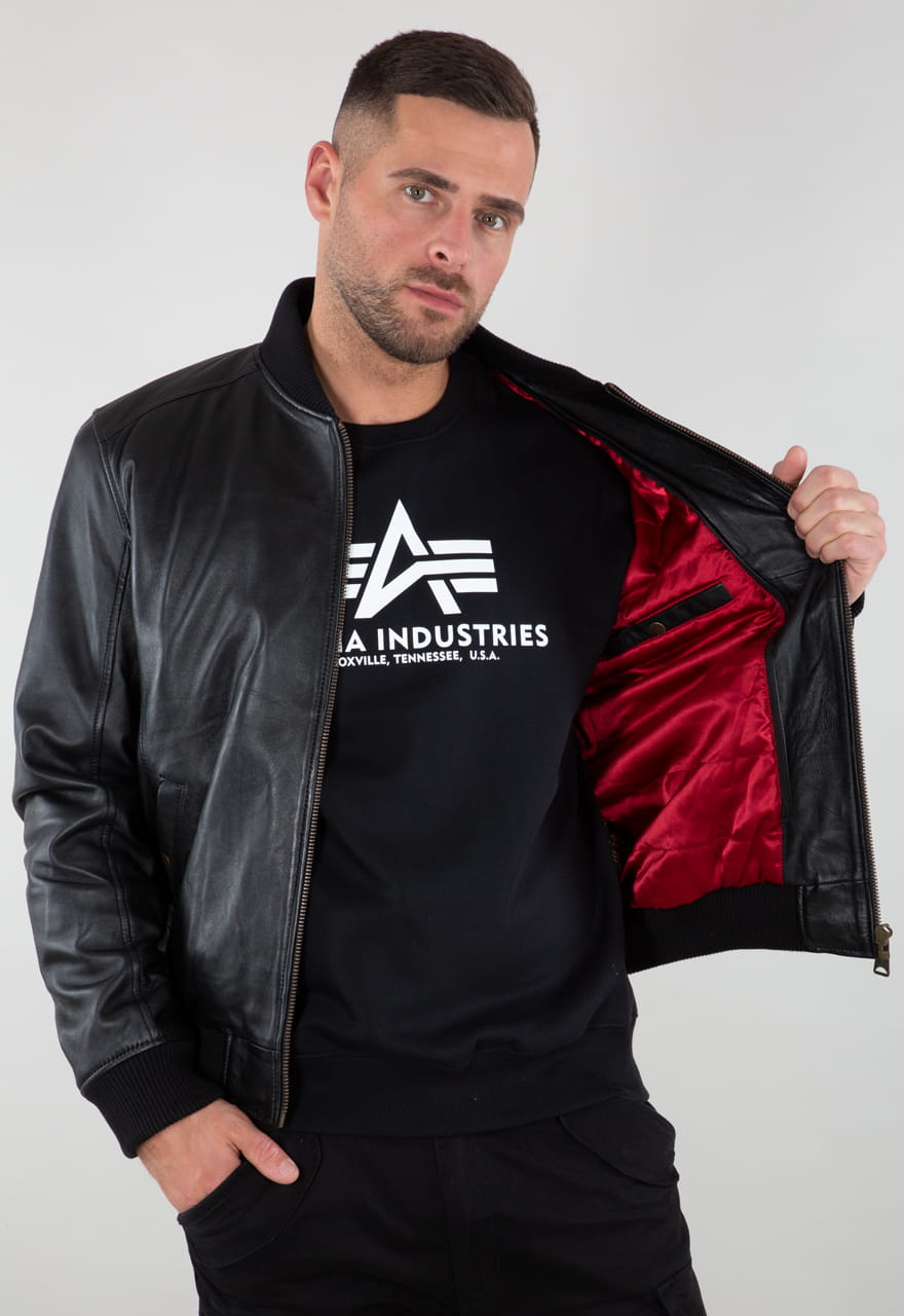 MA-1 D-Tec Leather Skórzana kurtka Alpha Industries193129