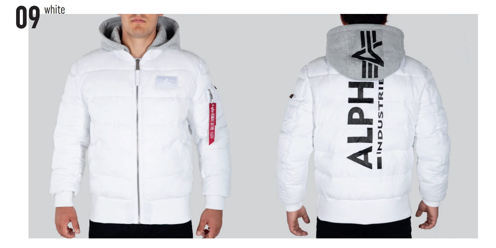 MA-1 ZH Back Print Puffer FD Kurtka Alpha Industries L/XL 118107
