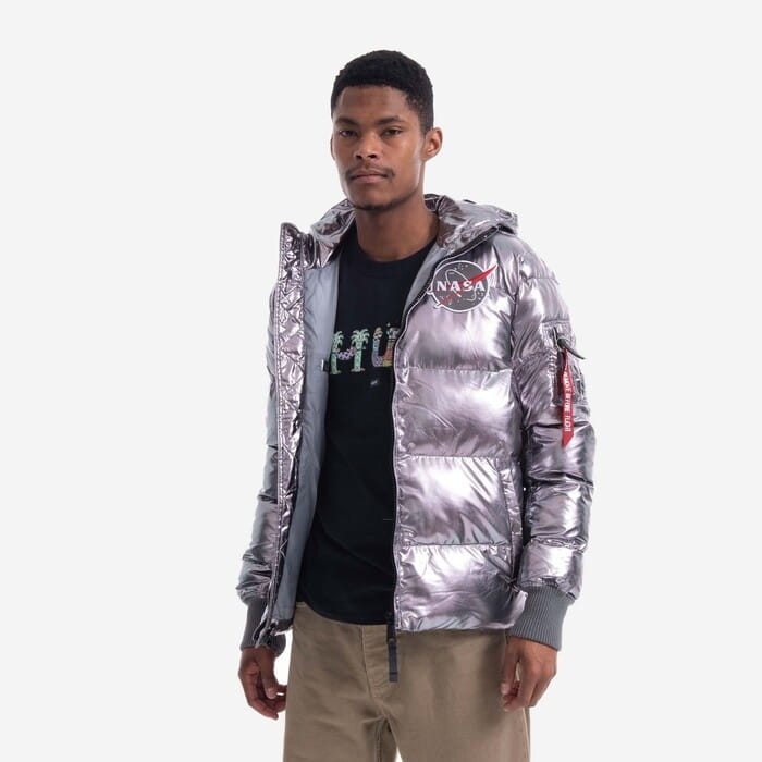 Pikowana kurtka z kapturem NASA Metallic FD Alpha Industries L/XL 118104