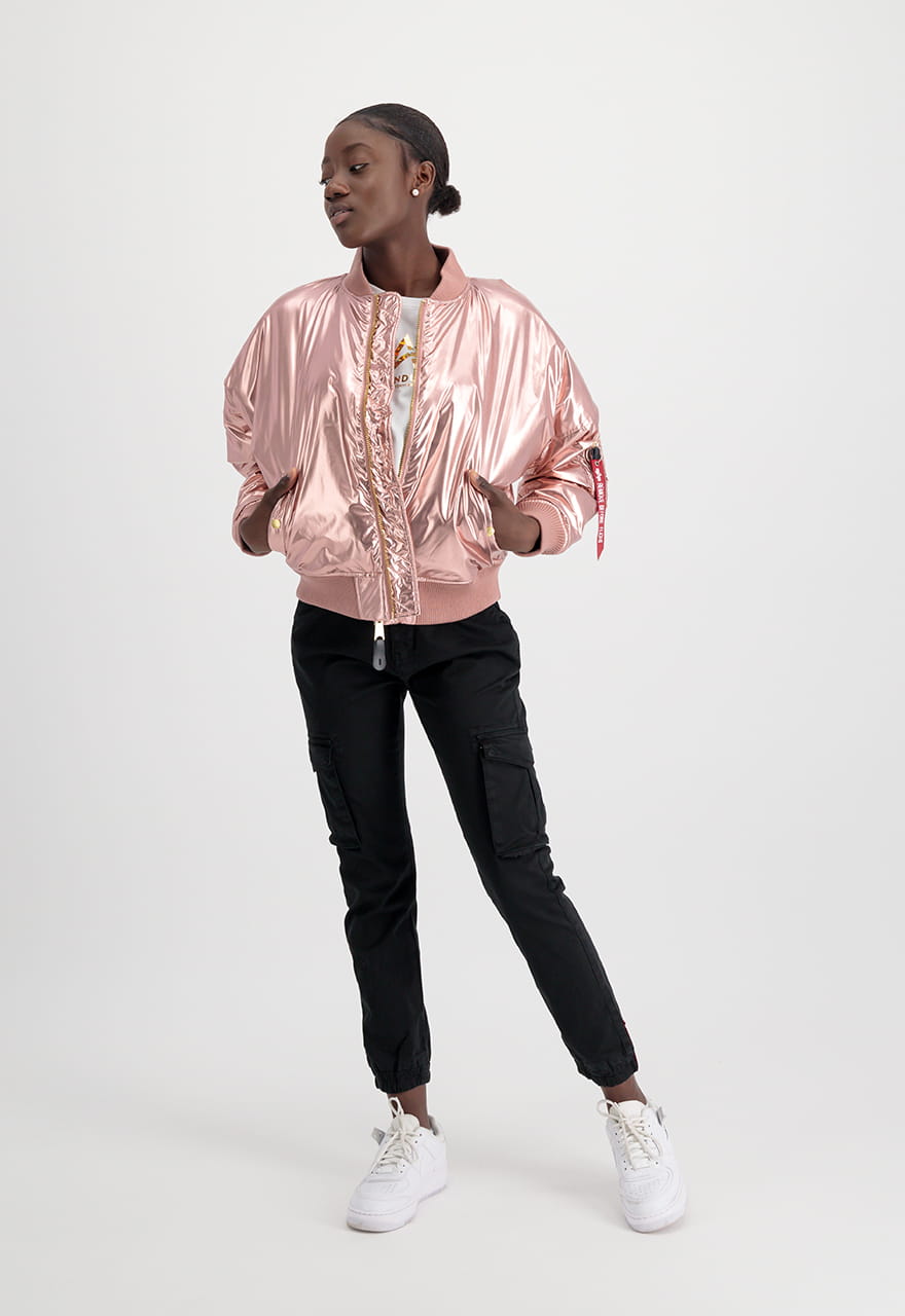 MA-1 OS Metallic Wmn Kurtka Alpha Industries M 128001MF