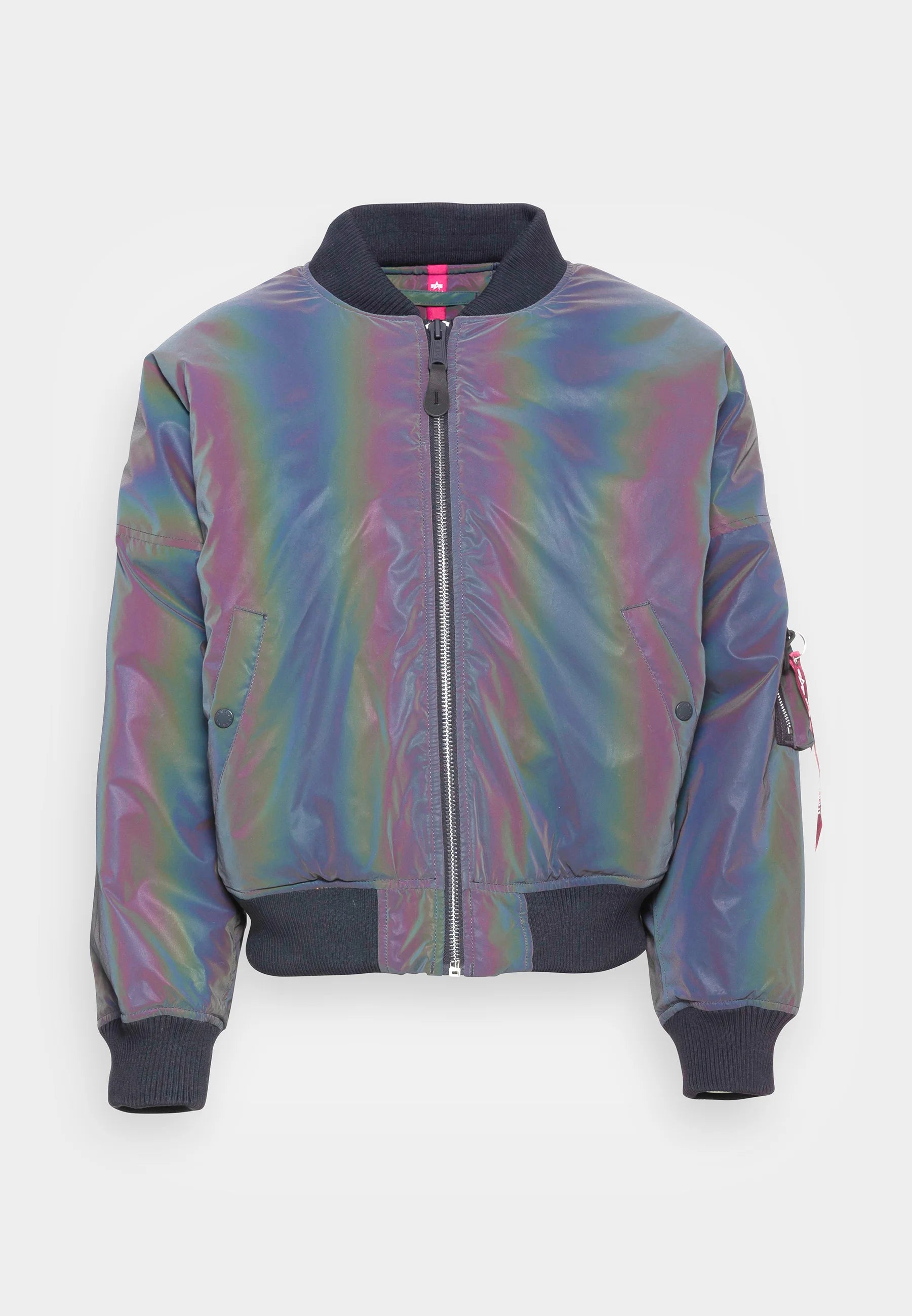 MA-1 VF 59 Rainbow Reflective Flight Jacket Alpha Industries L 191118RR