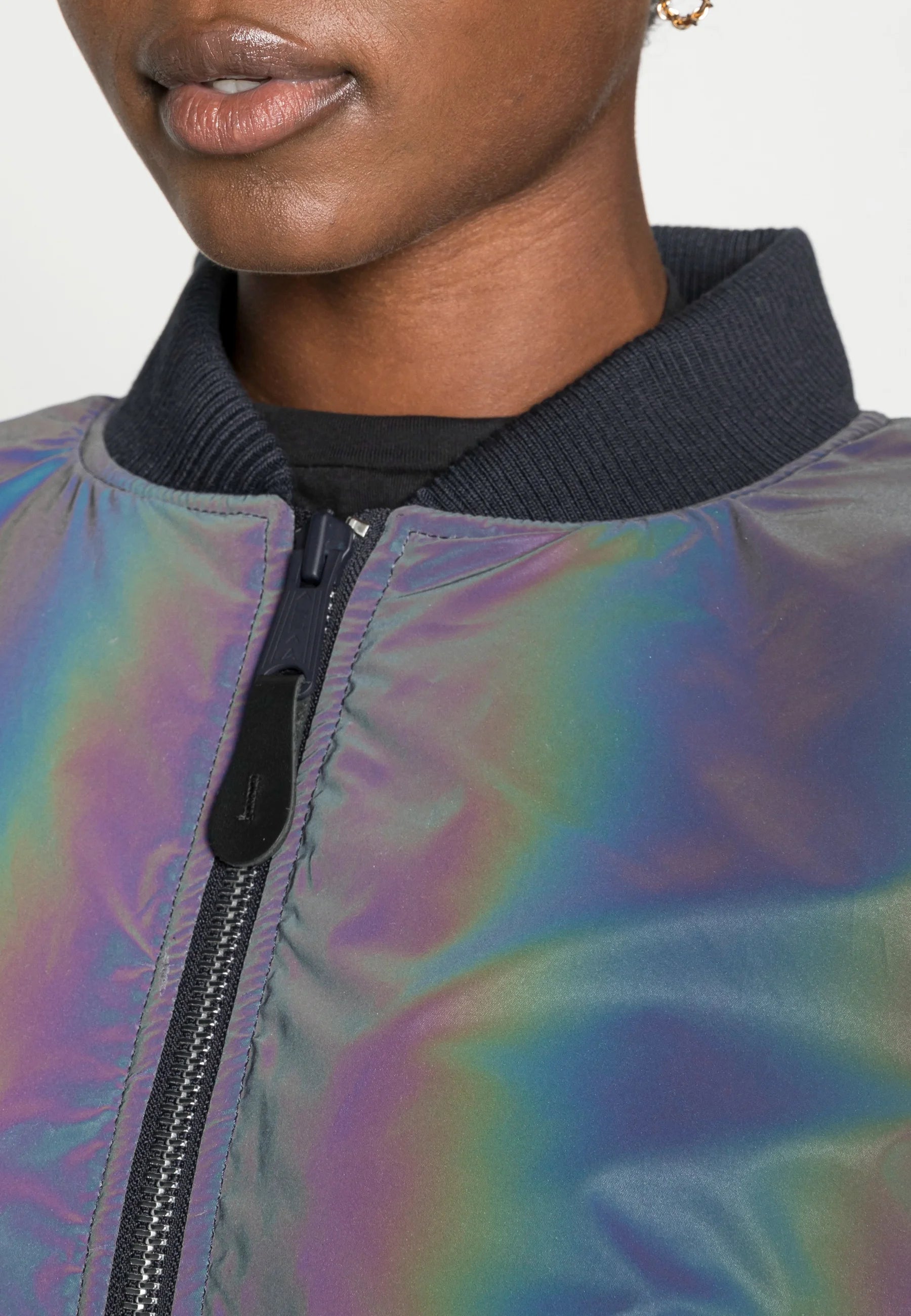 MA-1 VF 59 Rainbow Reflective Flight Jacket Alpha Industries L 191118RR