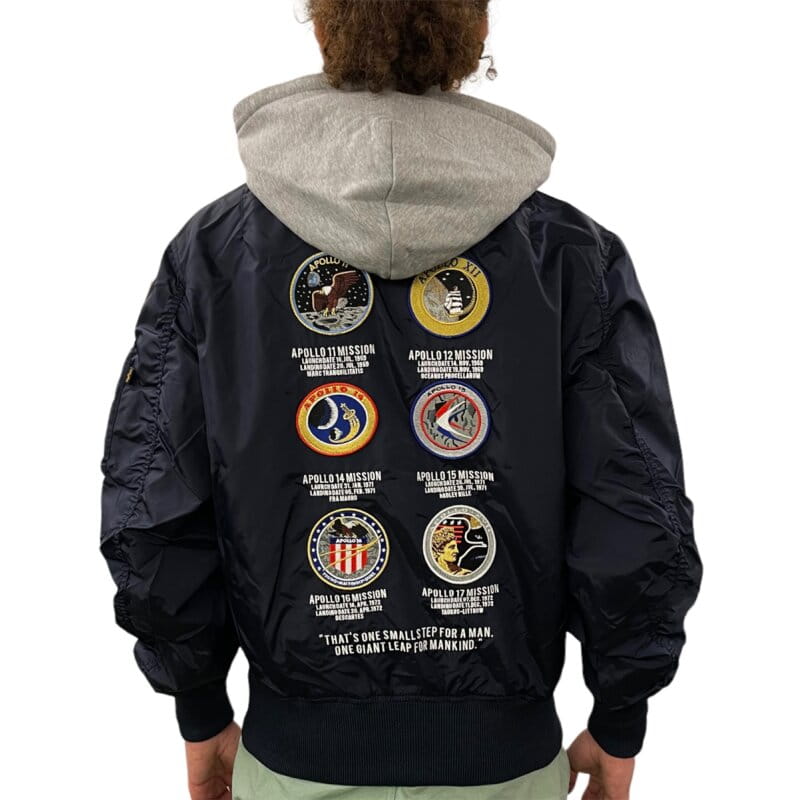 Kurtka MA-1 Zip Hood Apollo NASA Alpha Industries L/XL/2XL 136106