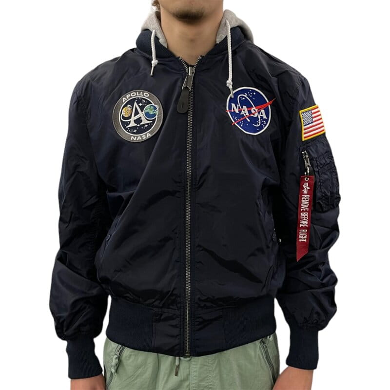 Kurtka MA-1 Zip Hood Apollo NASA Alpha Industries L/XL/2XL 136106