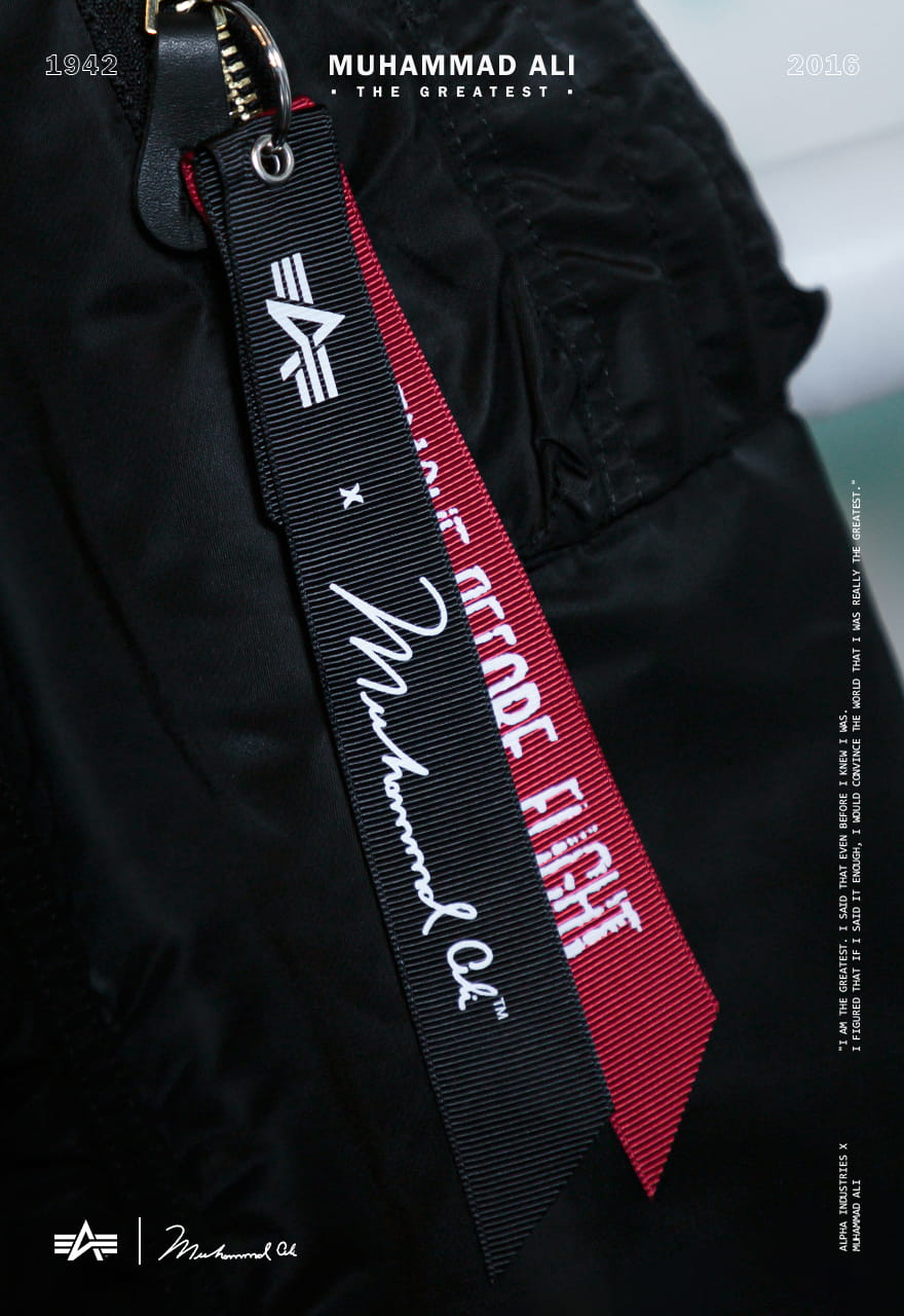 MA-1 Alpha Industries x Muhammad Ali Jacket L/XL/2XL 136138