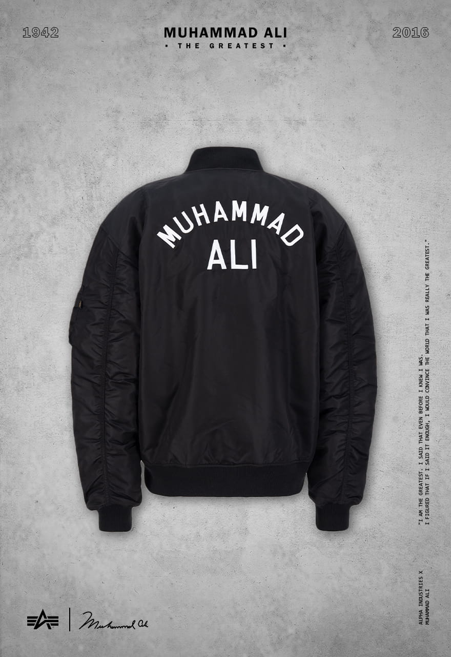 MA-1 Alpha Industries x Muhammad Ali Jacket L/XL/2XL 136138
