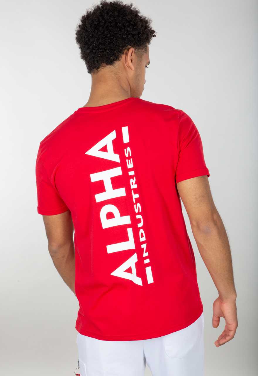 Nadruk na plecach T-shirt Alpha Industries 128507
