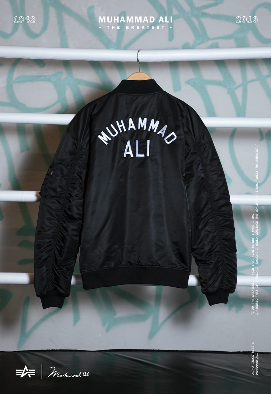 MA-1 Alpha Industries x Muhammad Ali Jacket L/XL/2XL 136138