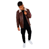 G1 Skórzana kurtka ALPHA INDUSTRIES 2XL/3XL128191 - 20 - brązowy