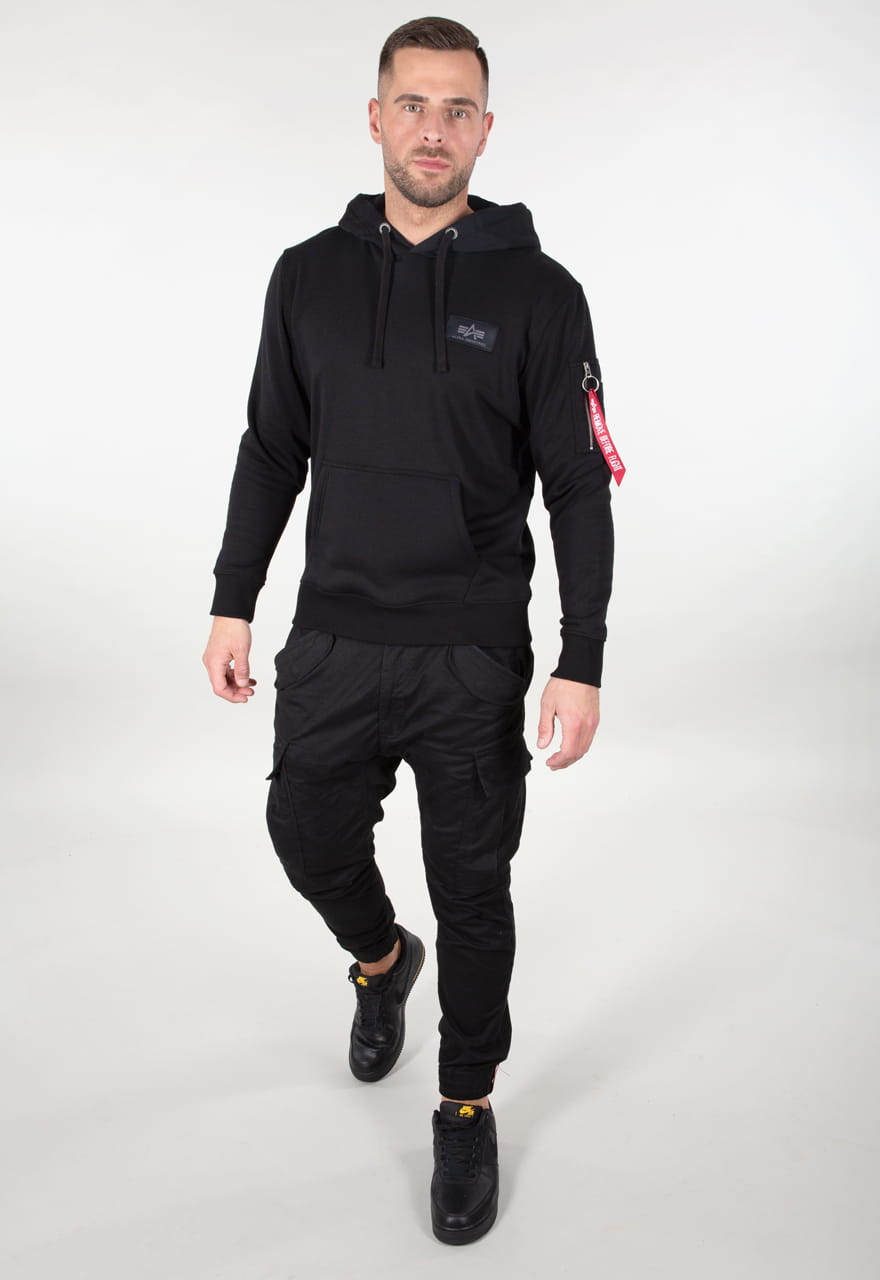 Bluza z Kapturem z Nadrukiem na Plecach Tęczowe Odblaski Alpha Industries 178318RR