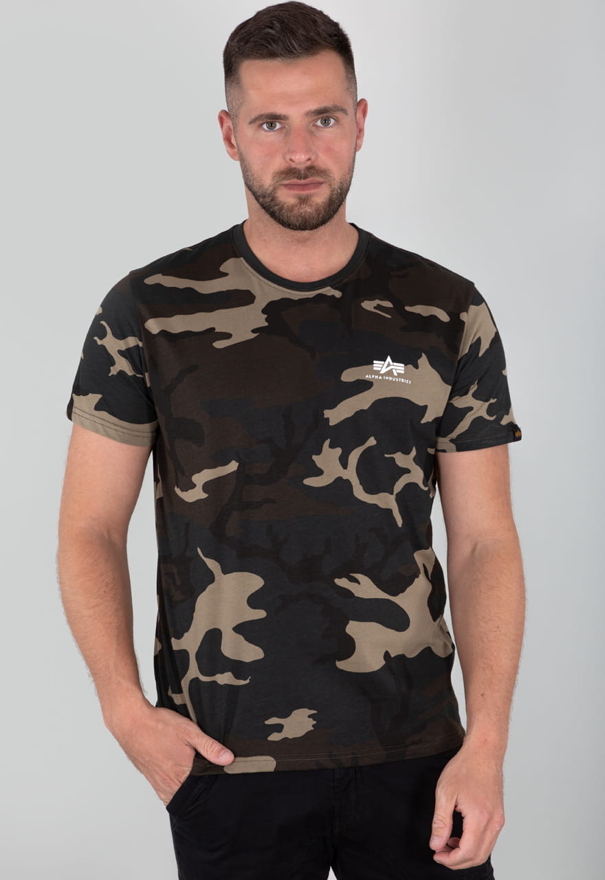 Basic T Small Logo Camo Alpha Industries 188505C