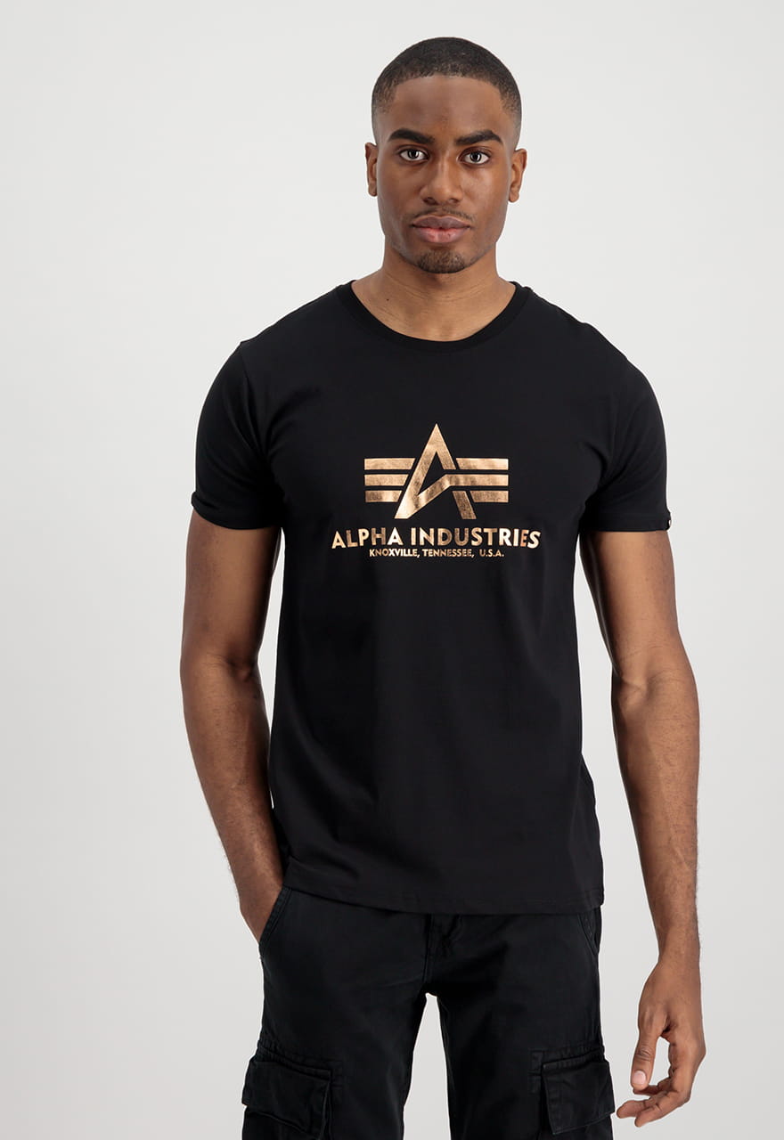 Basic T-Shirt Nadruk Foliowy 100501FP Alpha Industries