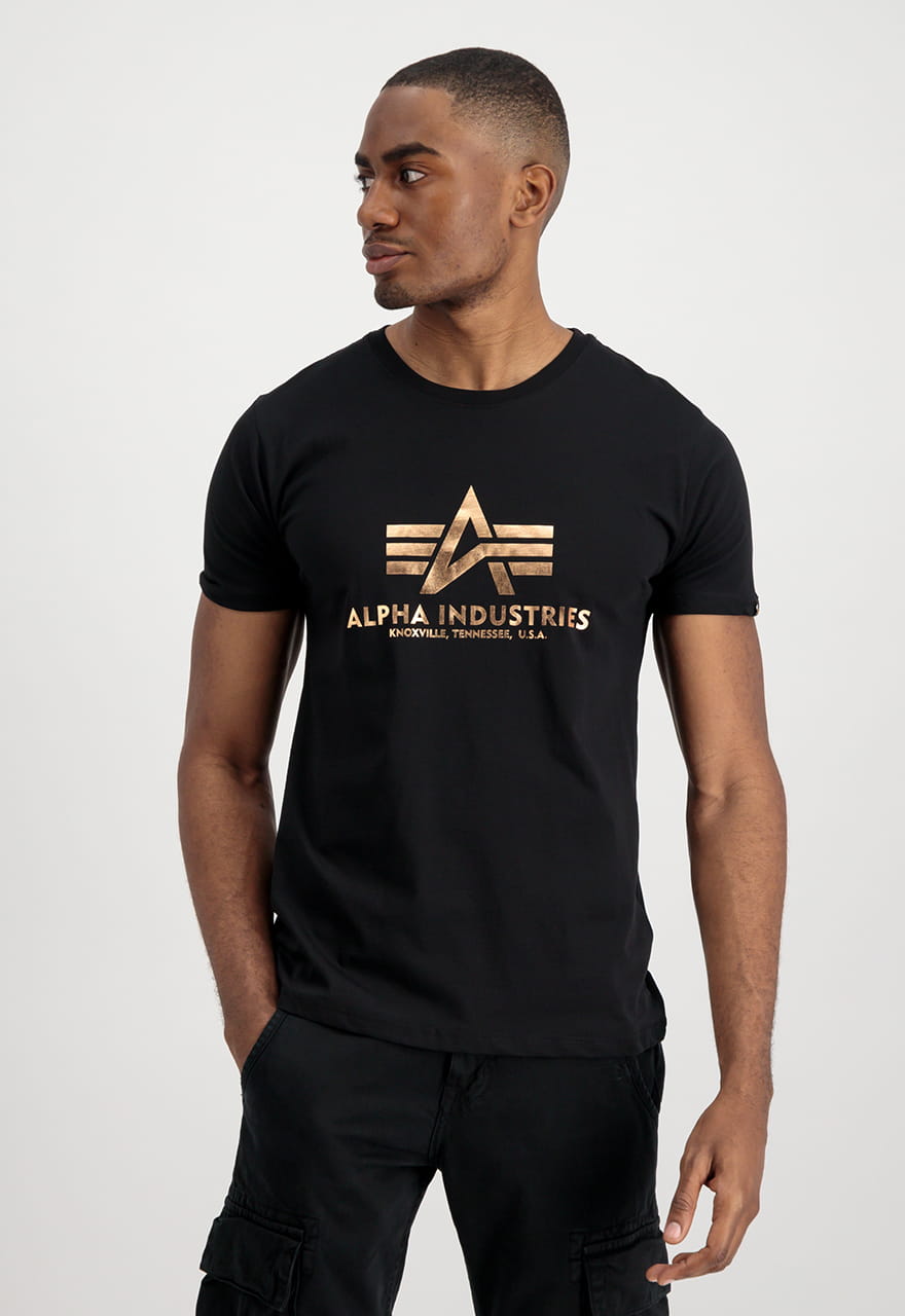 Basic T-Shirt Nadruk Foliowy 100501FP Alpha Industries