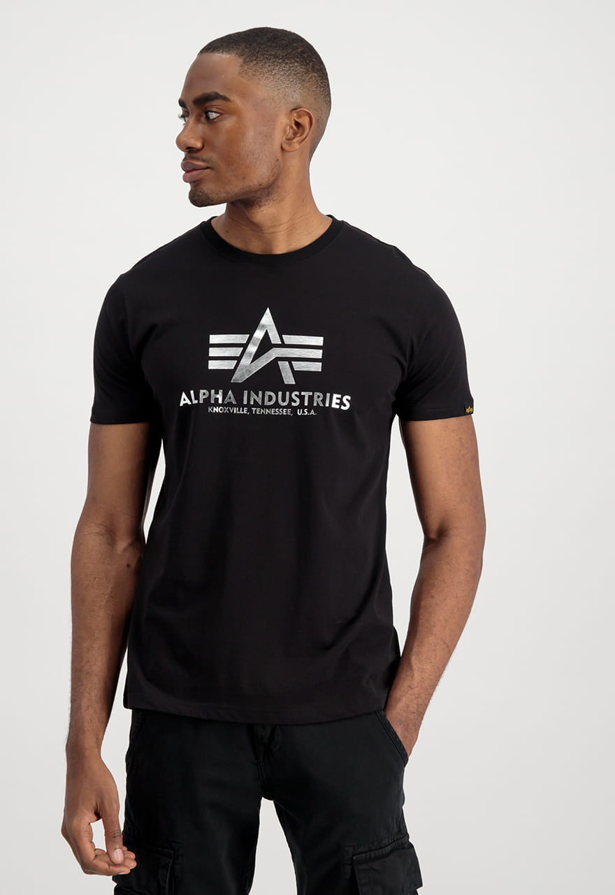 Basic T-Shirt Nadruk Foliowy 100501FP Alpha Industries